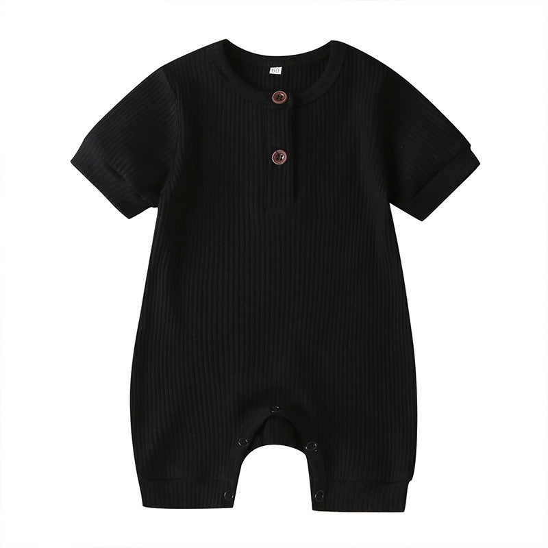 Wholesale Solid Color Baby Onesies Cotton Baby Clothes